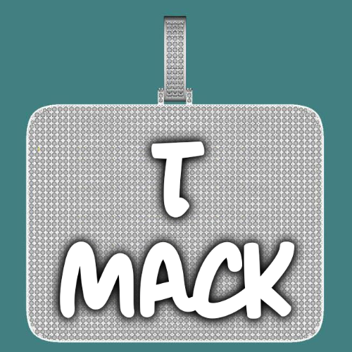 CUSTOM LETTER NECKLACE 3D BIG SQUARE