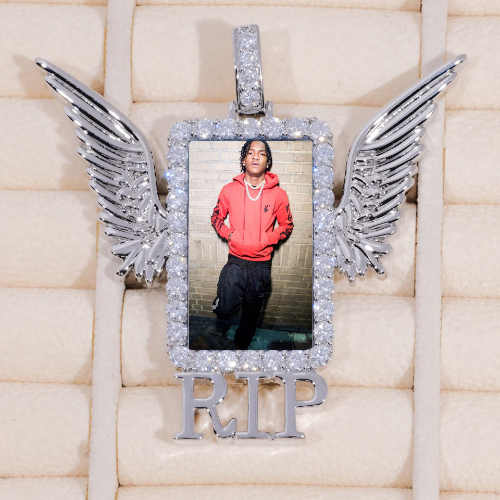 RIP WING 3D CUSTOM PICTURE PENDANT