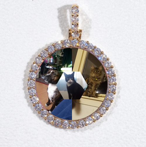 3D CIRCLE CUSTOM PICTURE PENDANT SMALL SIZE