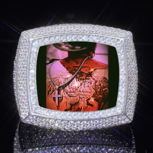 3D CUSTOM PICTURE ICED RING