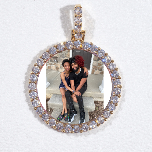 3D CIRCLE CUSTOM PICTURE PENDANT SMALL SIZE