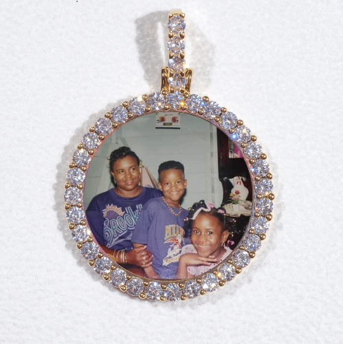 3D CIRCLE CUSTOM PICTURE PENDANT SMALL SIZE