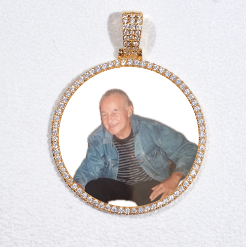 MEDIUM 3D CIRCLE CUSTOM PICTURE PENDANT