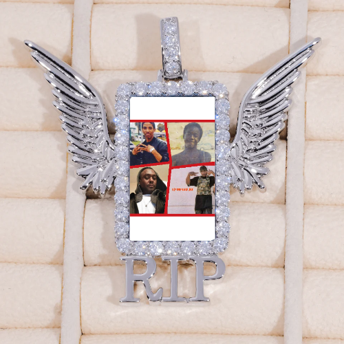 RIP WING 3D CUSTOM PICTURE PENDANT