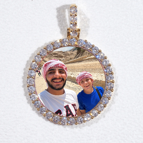 3D CIRCLE CUSTOM PICTURE PENDANT SMALL SIZE