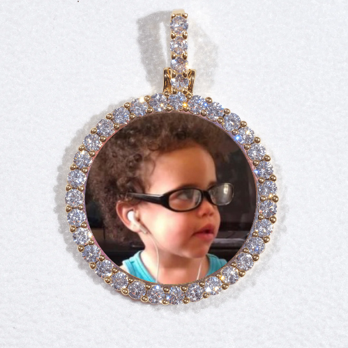 3D CIRCLE CUSTOM PICTURE PENDANT SMALL SIZE