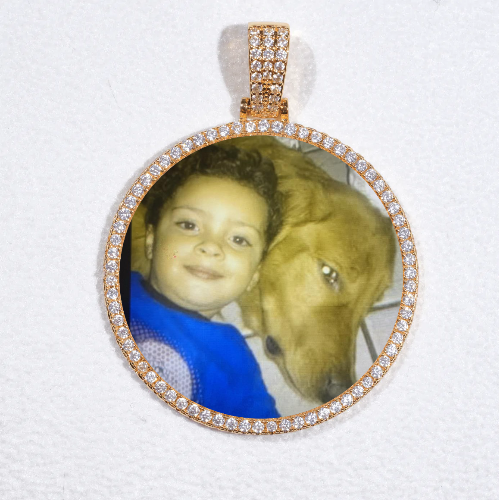 MEDIUM 3D CIRCLE CUSTOM PICTURE PENDANT
