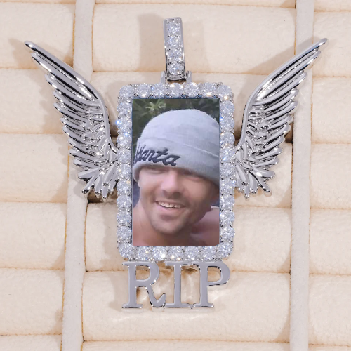 RIP WING 3D CUSTOM PICTURE PENDANT