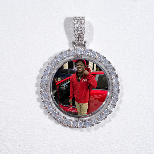 3D Spinning 2-Faced Custom Picture Pendant