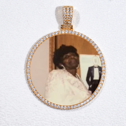 MEDIUM 3D CIRCLE CUSTOM PICTURE PENDANT