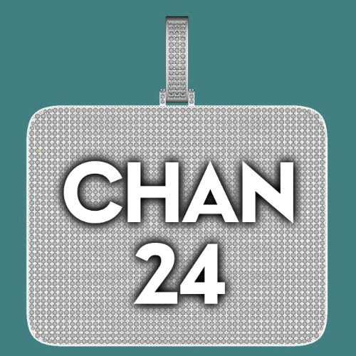 CUSTOM LETTER NECKLACE 3D BIG SQUARE