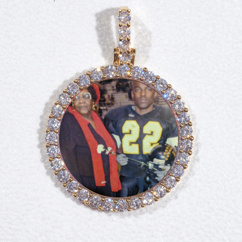 3D CIRCLE CUSTOM PICTURE PENDANT SMALL SIZE