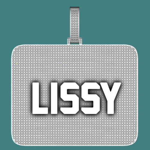 CUSTOM LETTER NECKLACE 3D BIG SQUARE