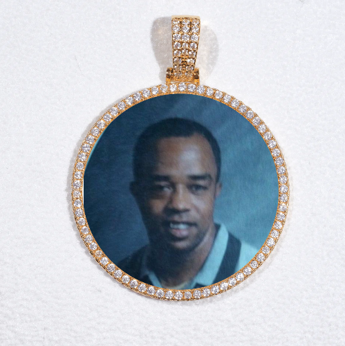 MEDIUM 3D CIRCLE CUSTOM PICTURE PENDANT