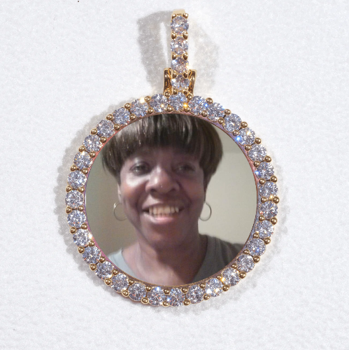 3D CIRCLE CUSTOM PICTURE PENDANT SMALL SIZE