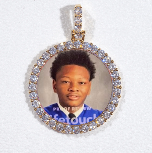 3D CIRCLE CUSTOM PICTURE PENDANT SMALL SIZE