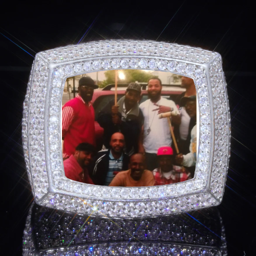 3D CUSTOM PICTURE ICED RING