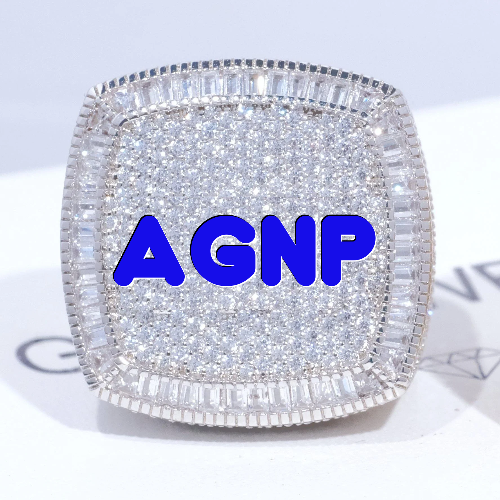 CUSTOM LETTER 3D ICED RING