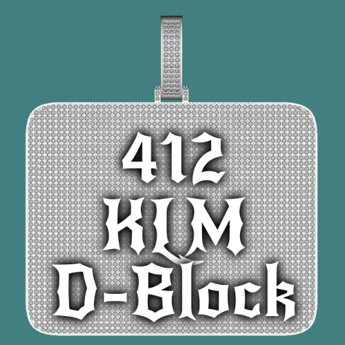 CUSTOM LETTER NECKLACE 3D BIG SQUARE