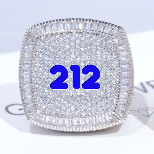 CUSTOM LETTER 3D ICED RING