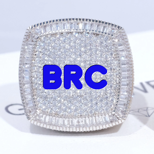 CUSTOM LETTER 3D ICED RING