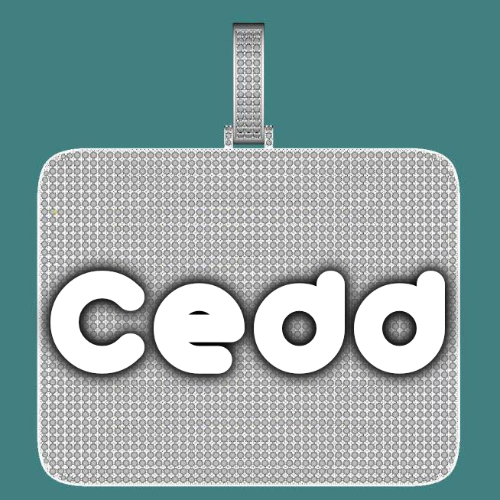 CUSTOM LETTER NECKLACE 3D BIG SQUARE