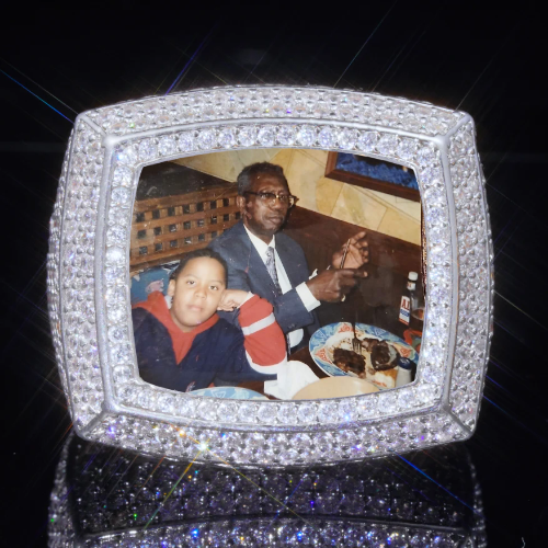 3D CUSTOM PICTURE ICED RING
