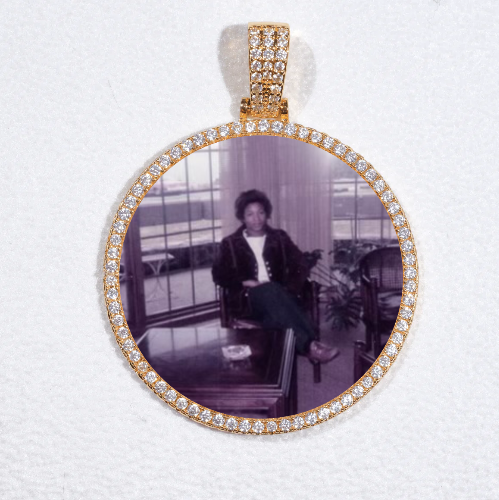 MEDIUM 3D CIRCLE CUSTOM PICTURE PENDANT