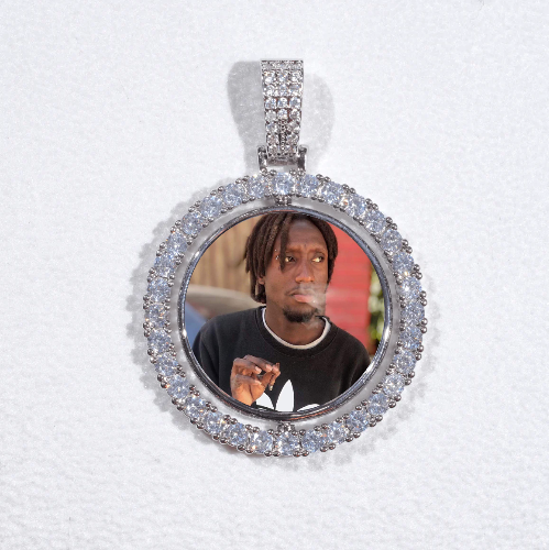 3D Spinning 2-Faced Custom Picture Pendant