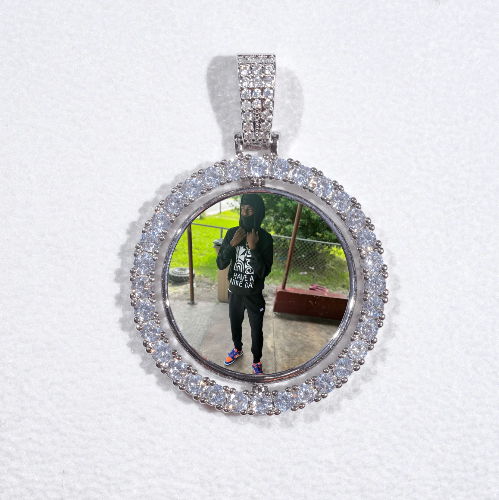3D Spinning 2-Faced Custom Picture Pendant