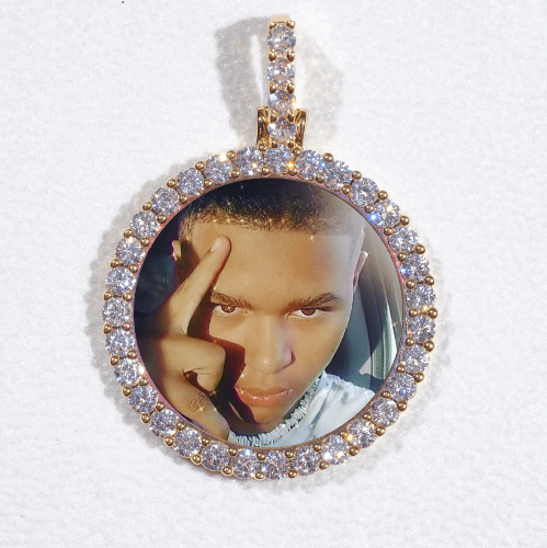 3D CIRCLE CUSTOM PICTURE PENDANT SMALL SIZE