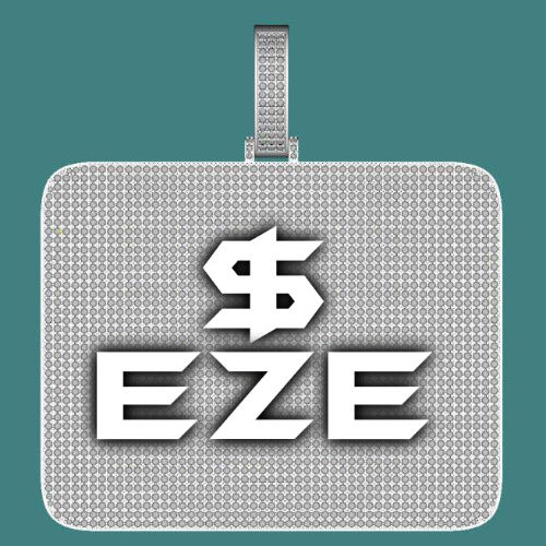 CUSTOM LETTER NECKLACE 3D BIG SQUARE