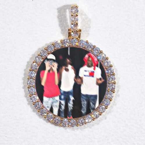 3D CIRCLE CUSTOM PICTURE PENDANT SMALL SIZE