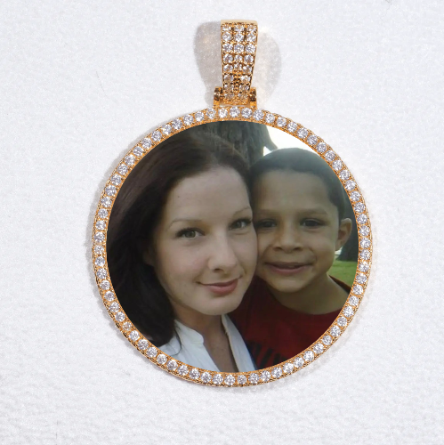 MEDIUM 3D CIRCLE CUSTOM PICTURE PENDANT