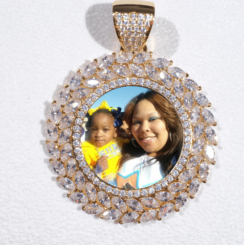 Large 3D Wheat Ear Custom Picture Pendant
