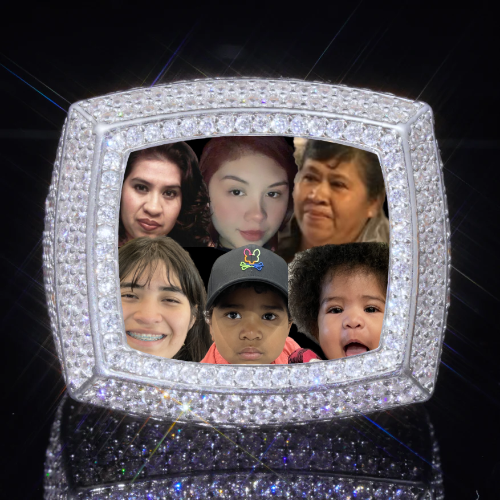 3D CUSTOM PICTURE ICED RING