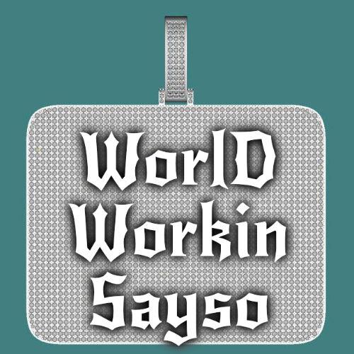 CUSTOM LETTER NECKLACE 3D BIG SQUARE