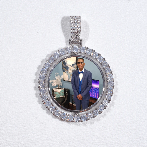 3D Spinning 2-Faced Custom Picture Pendant