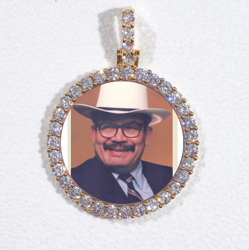 3D CIRCLE CUSTOM PICTURE PENDANT SMALL SIZE