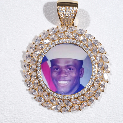 Large 3D Wheat Ear Custom Picture Pendant