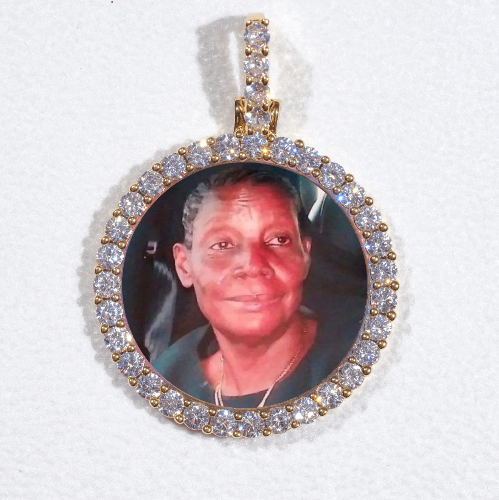 3D CIRCLE CUSTOM PICTURE PENDANT SMALL SIZE