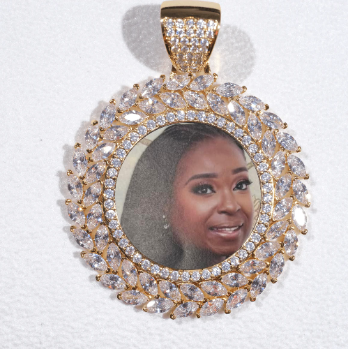 Large 3D Wheat Ear Custom Picture Pendant