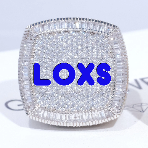 CUSTOM LETTER 3D ICED RING