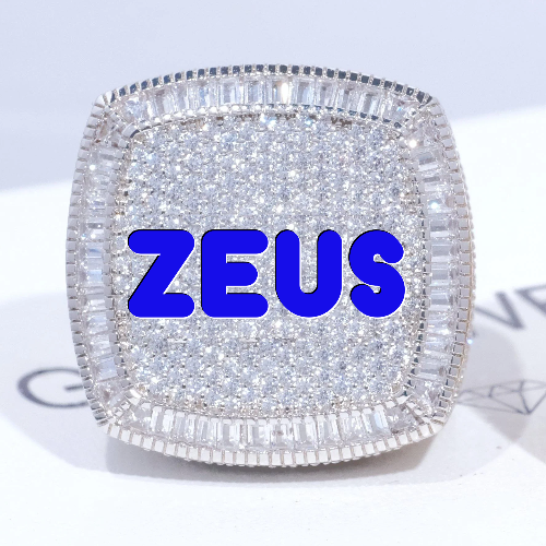 CUSTOM LETTER 3D ICED RING