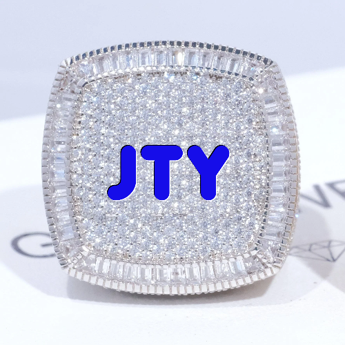CUSTOM LETTER 3D ICED RING
