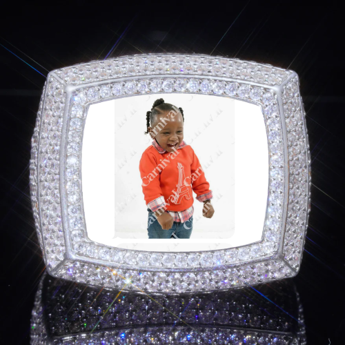 3D CUSTOM PICTURE ICED RING