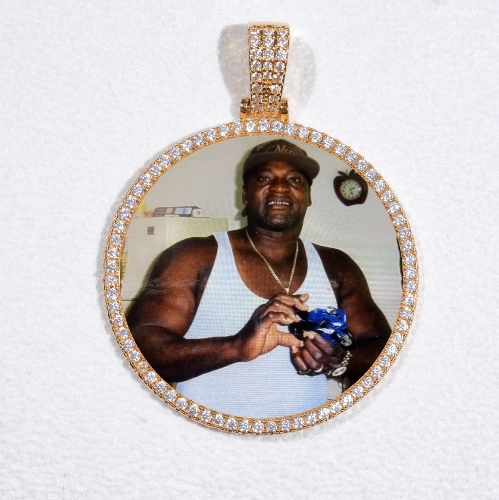 MEDIUM 3D CIRCLE CUSTOM PICTURE PENDANT