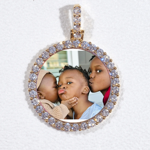 3D CIRCLE CUSTOM PICTURE PENDANT SMALL SIZE