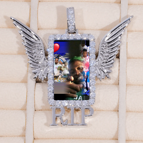 RIP WING 3D CUSTOM PICTURE PENDANT