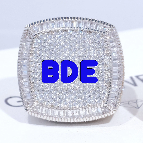 CUSTOM LETTER 3D ICED RING